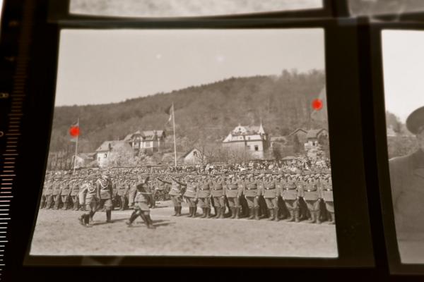 zehn alte Negative - Aufmärsche R.A.D.,  SA ? und andere -  Bad Bergzabern
